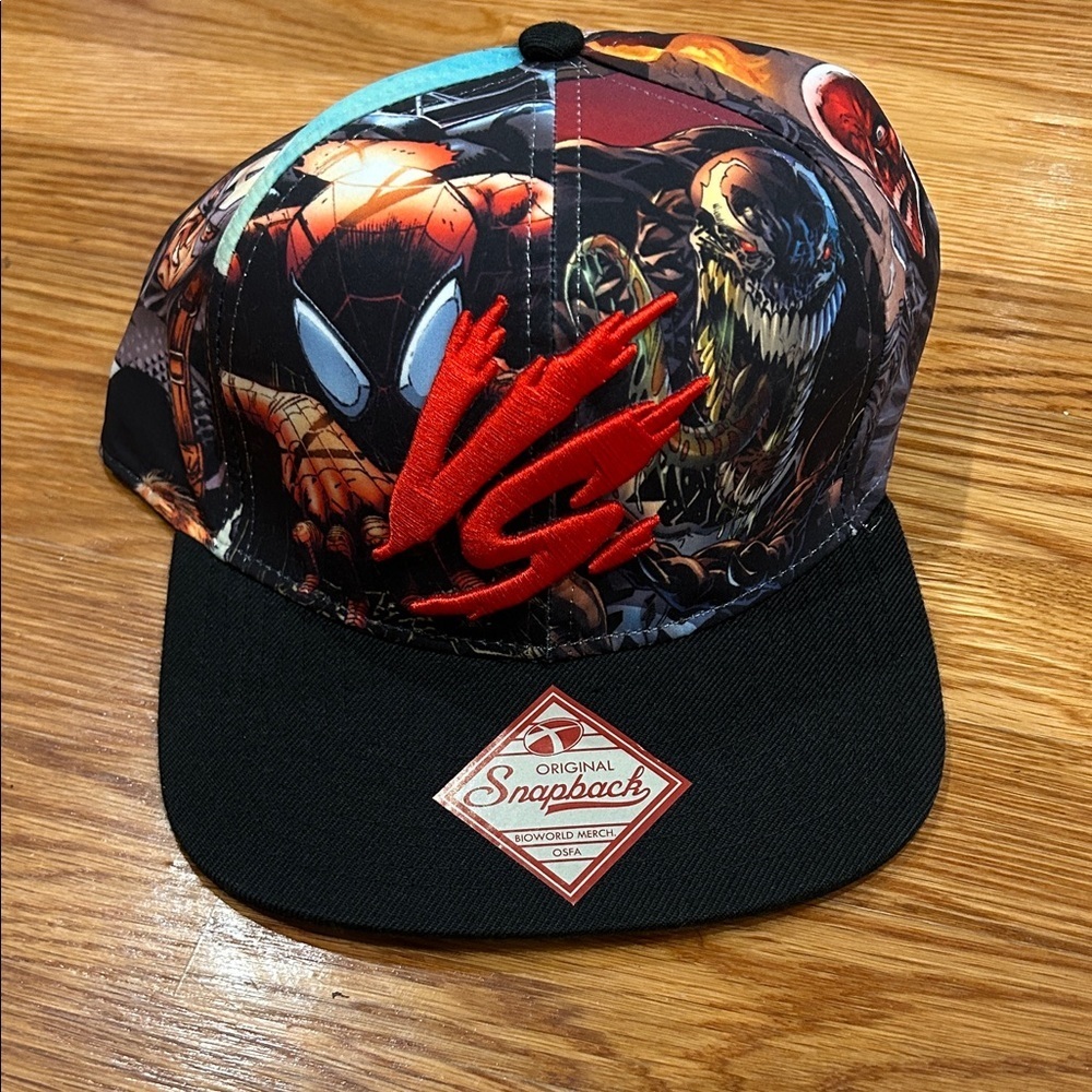 Marvel Cap with Spider-Man vs Venom embroidered snap back hat new